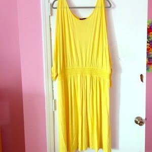 Sunshine yellow comfortable dress from Lane Bryant